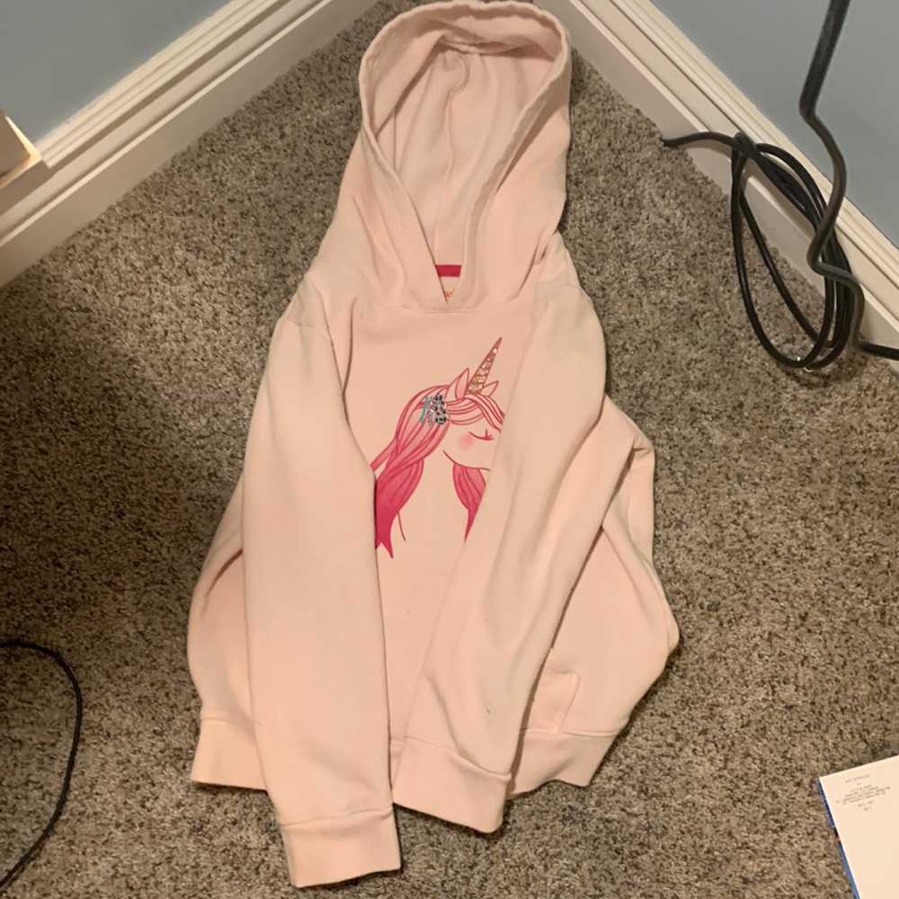 Cat and Jack 7/8 unicorn hoodie